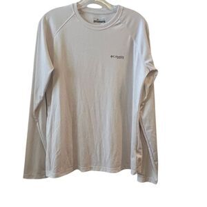 Columbia Men's PFG Terminal Tackle Long Sleeve Shirt White Size L